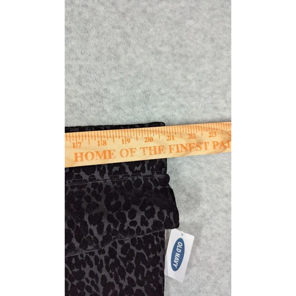 Old Navy Women Pants XXL NWT‎ Stevie High Rise Velvet Burnout Leopard Skinny